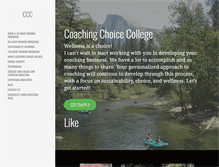 Tablet Screenshot of coachingchoicecollege.com